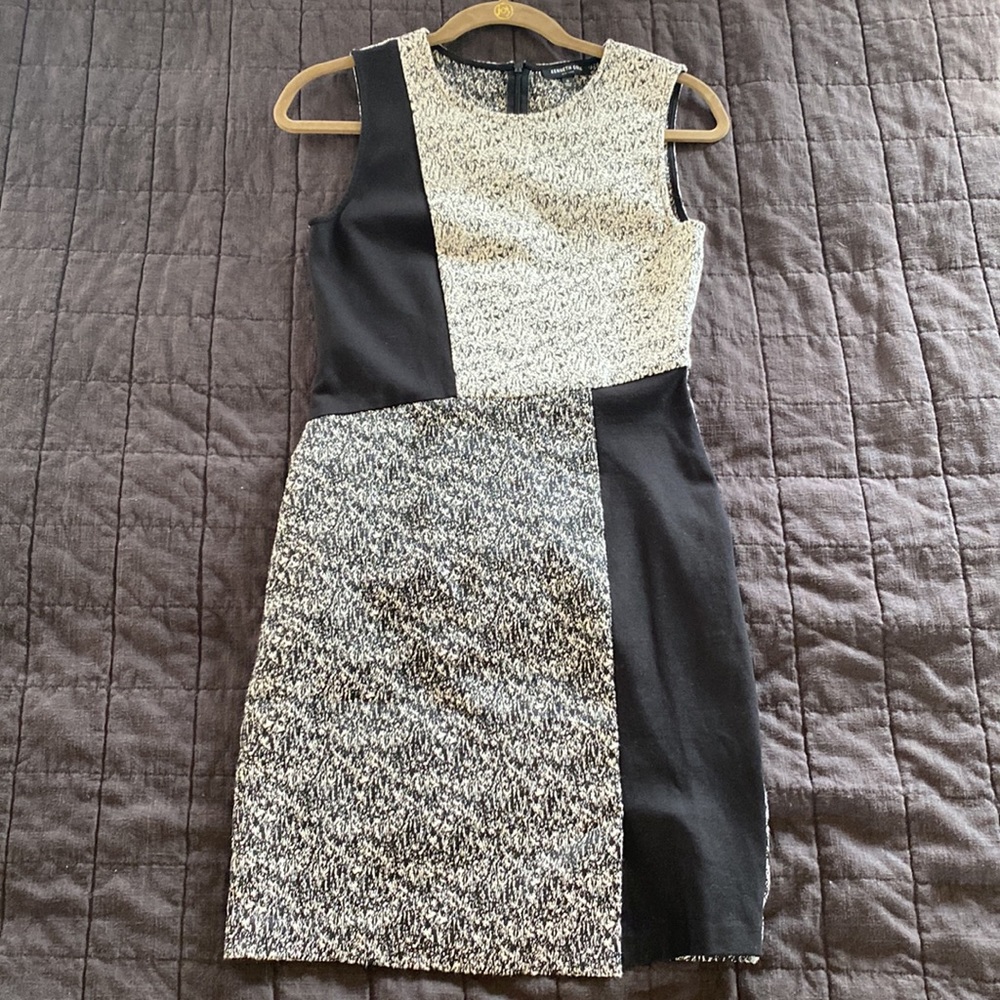 Kenneth Cole Sleeveless Dress Black/White Size 0